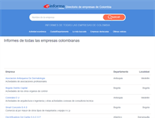 Tablet Screenshot of informacion-empresas.co